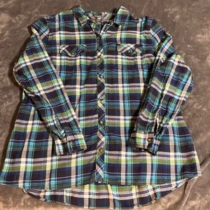 Eddie Bauer plaid button shirt